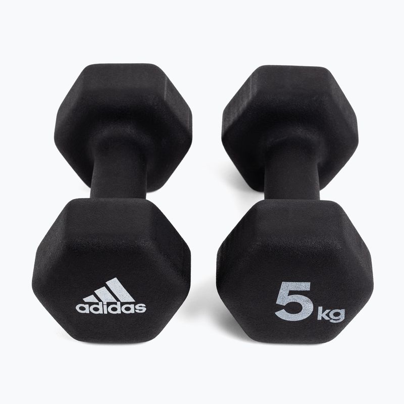 adidas dumbbells 2x5kg black ADWT-10005 3