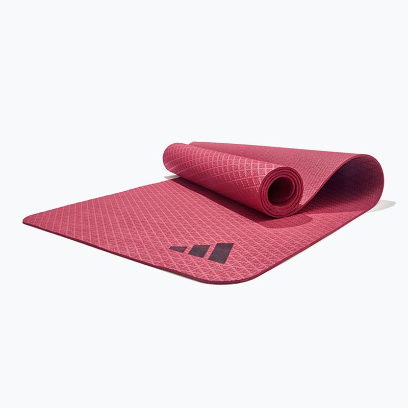 Fitness mat adidas Yoga 4 mm collegiate burgundy 5