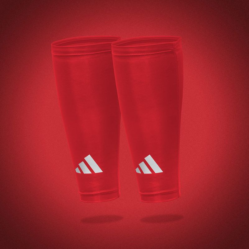 Compression calf sleeves adidas Climacool Compression Calf Sleeves true red 6