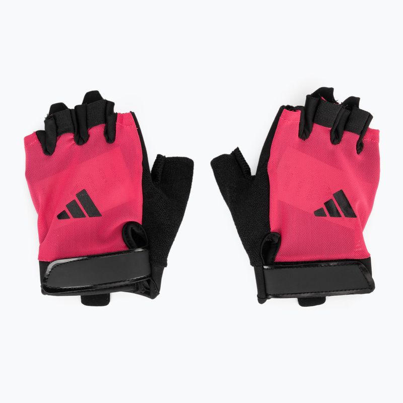 Training gloves adidas Essential Training pink mesh 2