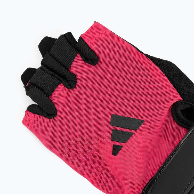 Training gloves adidas Essential Training pink mesh 4
