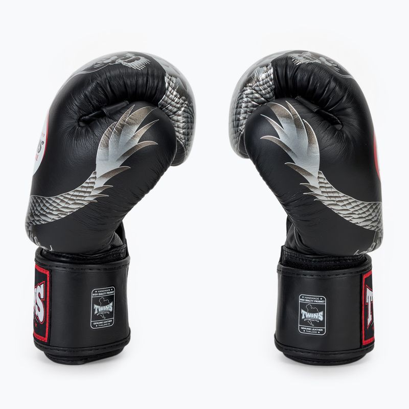 Twins Special FBGVL3-23 Dragon silver boxing gloves 4