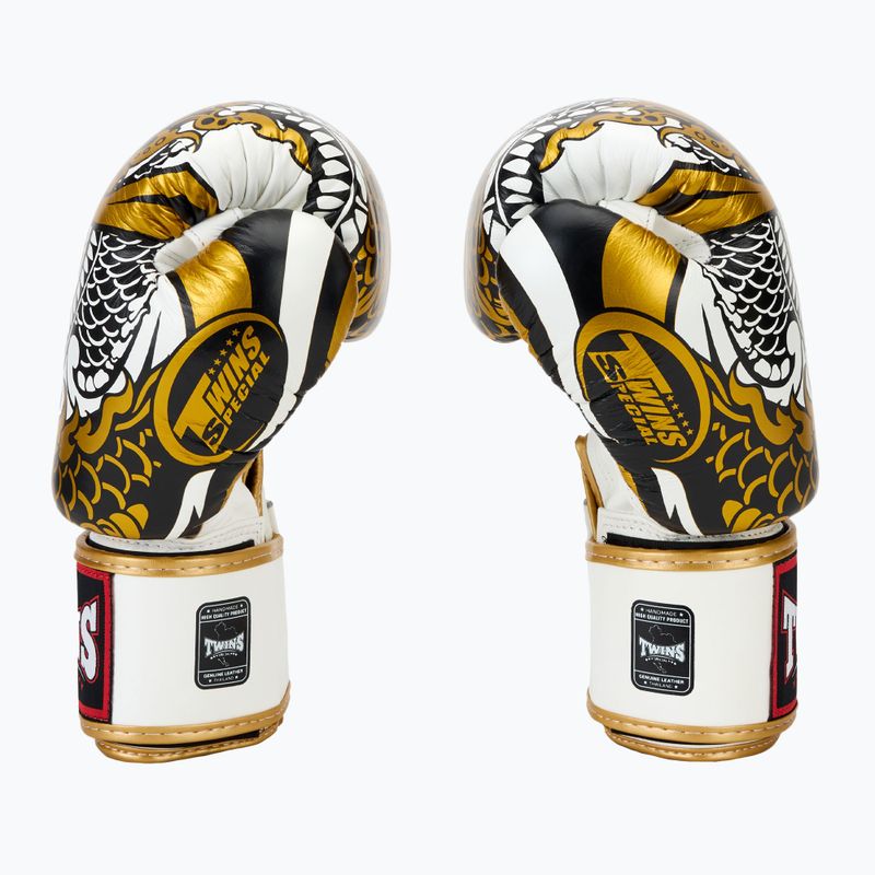 Twins Special Fancy FBGVL3-52 white/gold boxing gloves 4
