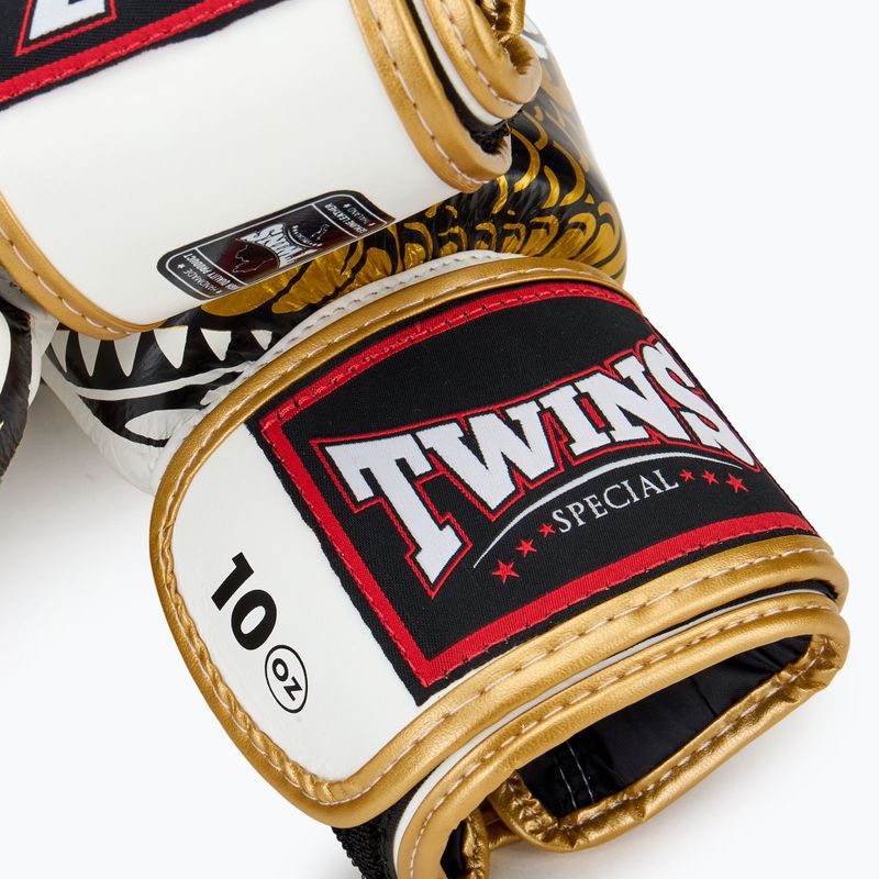 Twins Special Fancy FBGVL3-52 white/gold boxing gloves 5