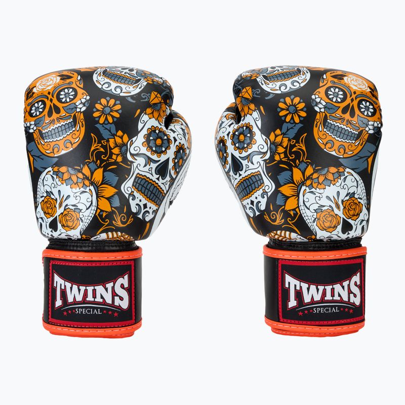 Twins Special Fancy FBGVL3-53 Skull orange/black boxing gloves