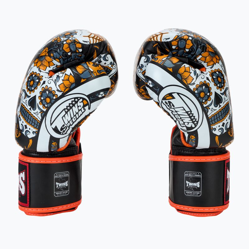 Twins Special Fancy FBGVL3-53 Skull orange/black boxing gloves 4