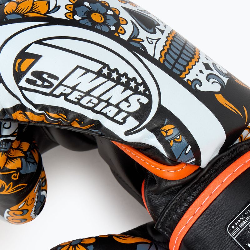 Twins Special Fancy FBGVL3-53 Skull orange/black boxing gloves 5