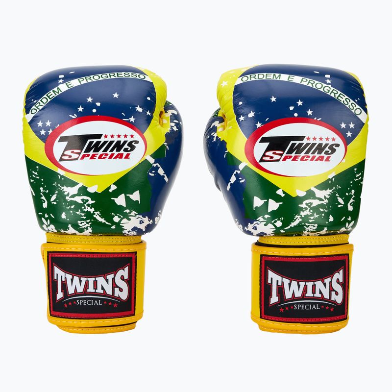 Twins Special FBGVL3-44 Brasil yellow/red/blue boxing gloves