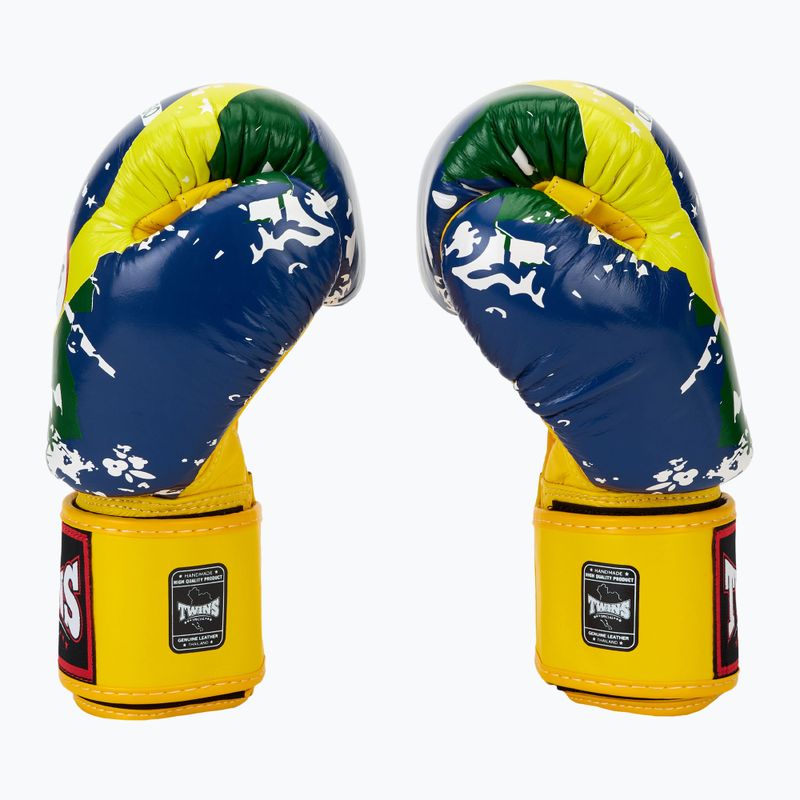 Twins Special FBGVL3-44 Brasil yellow/red/blue boxing gloves 4