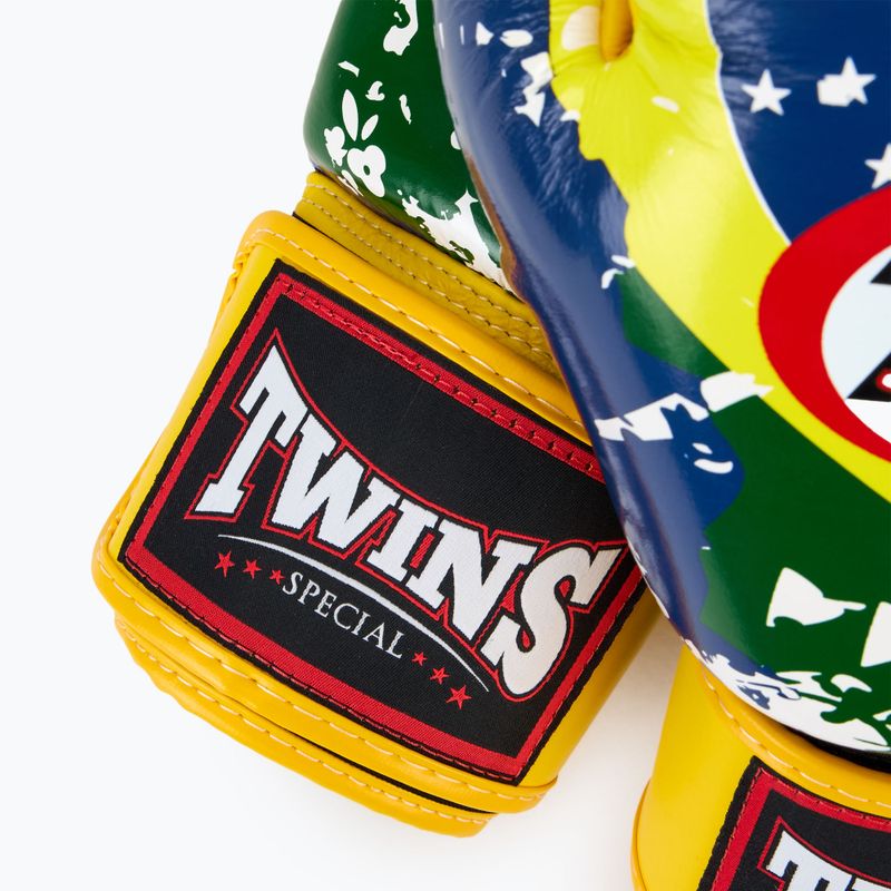Twins Special FBGVL3-44 Brasil yellow/red/blue boxing gloves 5