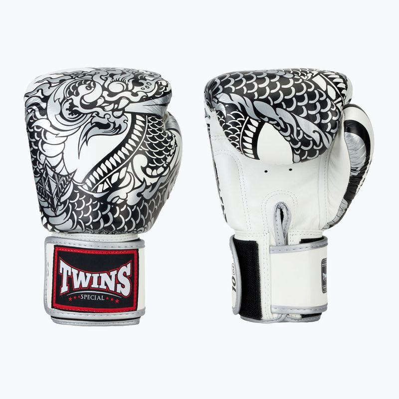 Twins Special Fancy FBGVL3-52 white/silver boxing gloves 3