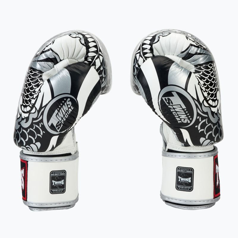 Twins Special Fancy FBGVL3-52 white/silver boxing gloves 4
