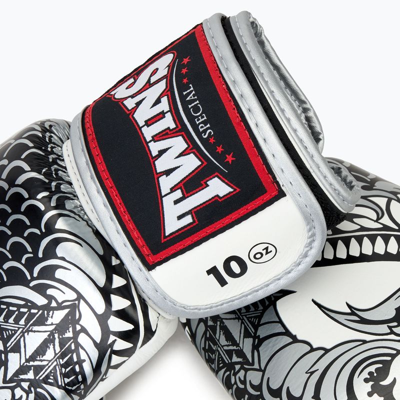 Twins Special Fancy FBGVL3-52 white/silver boxing gloves 5