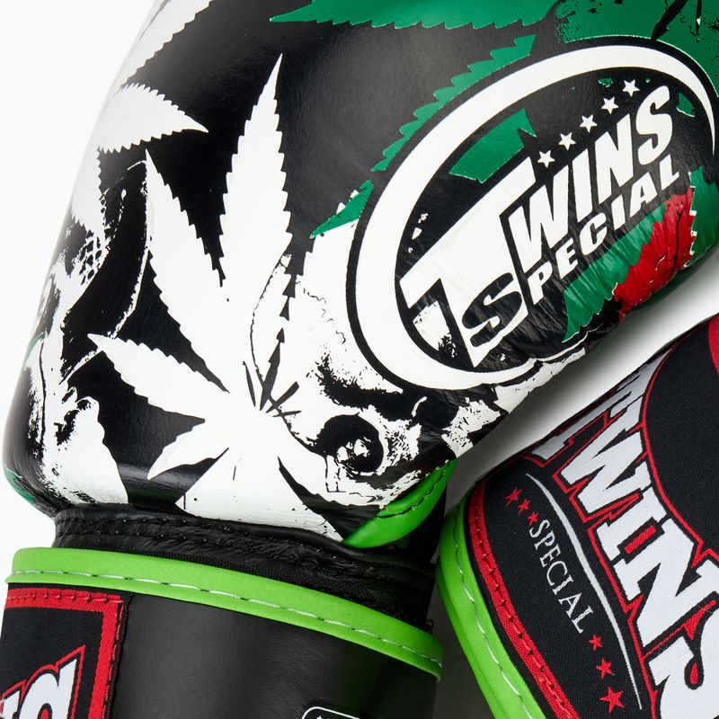 Twins Special Fancy FBGVL3-54 Grass green/black boxing gloves 5