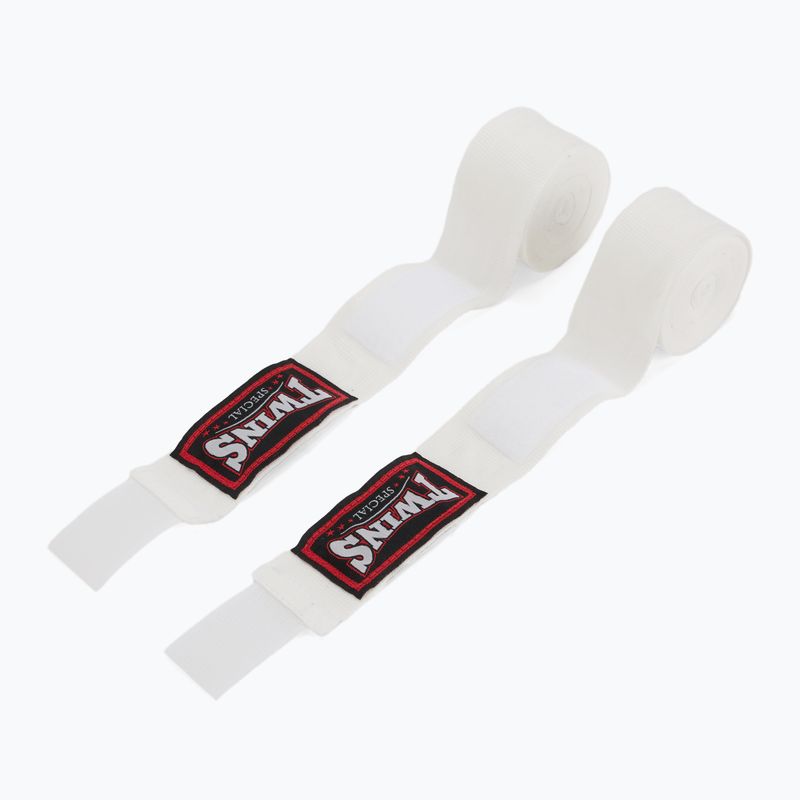 Twins Special CH6 Boxing bandages 300 cm white 2