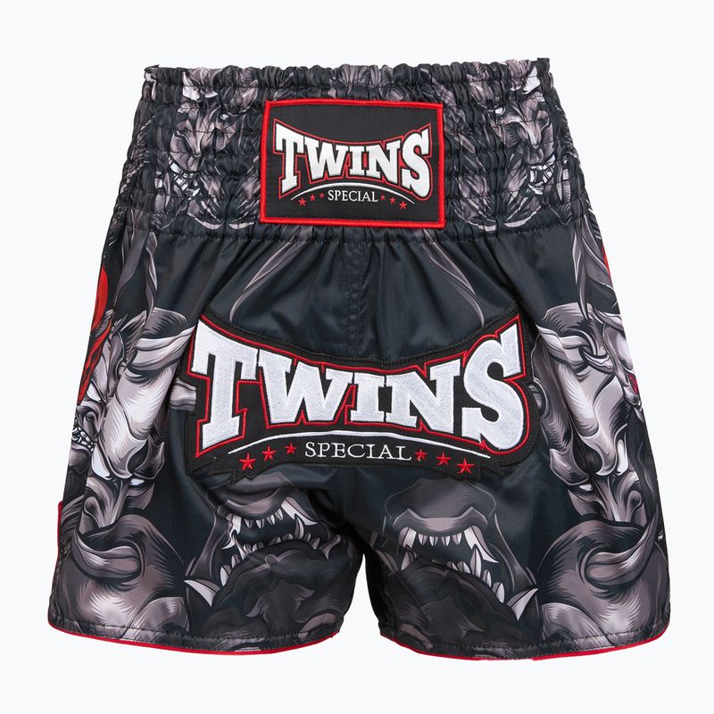 Training shorts Twins Special Muay Thai Twins Kabuki black/white/red