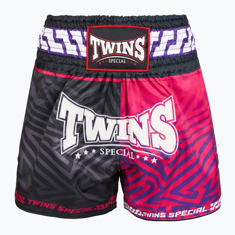 Training shorts Twins Special Muay Thai Twins Maze brown/pink/blue/white