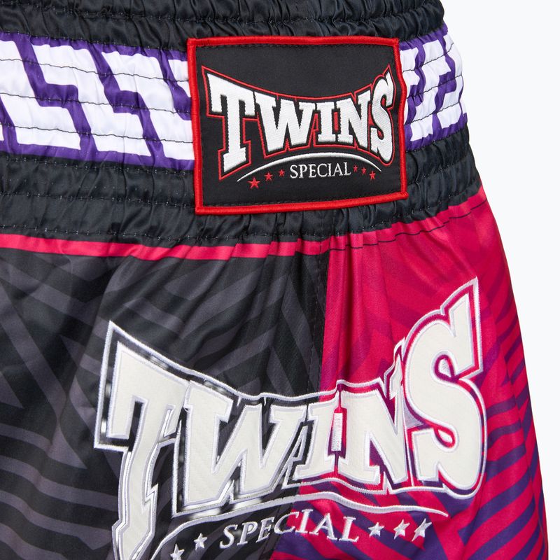 Training shorts Twins Special Muay Thai Twins Maze brown/pink/blue/white 3