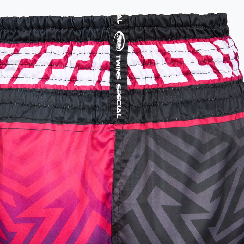 Training shorts Twins Special Muay Thai Twins Maze brown/pink/blue/white 4
