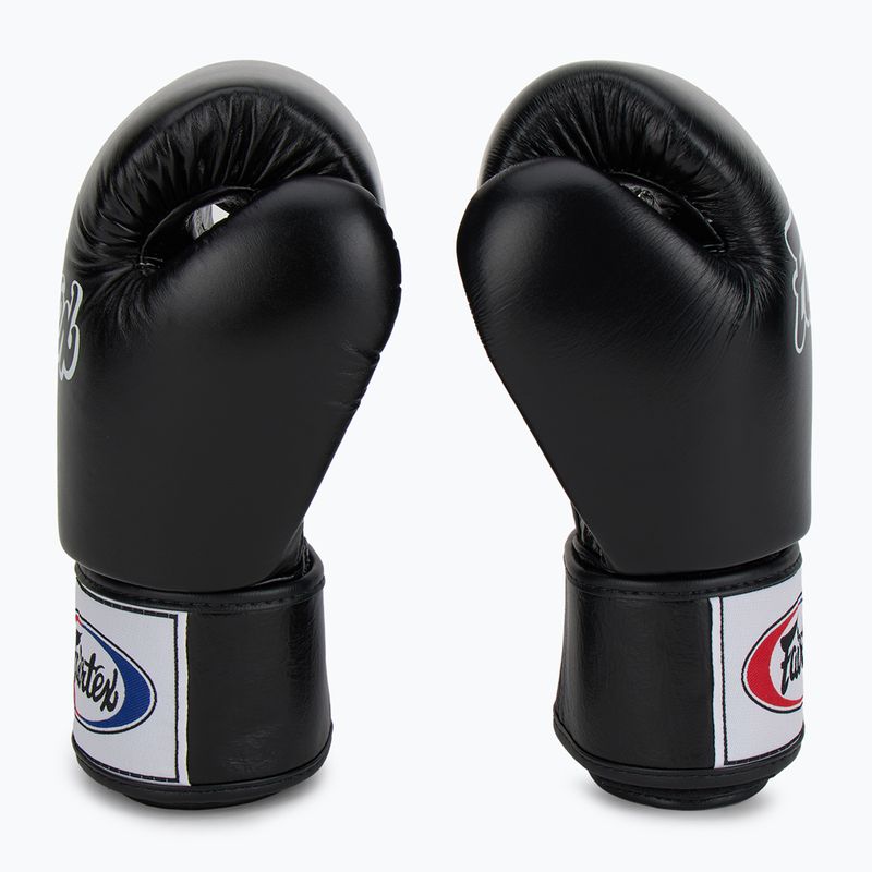 Fairtex Universal "Tight-Fit" Design black boxing gloves 4