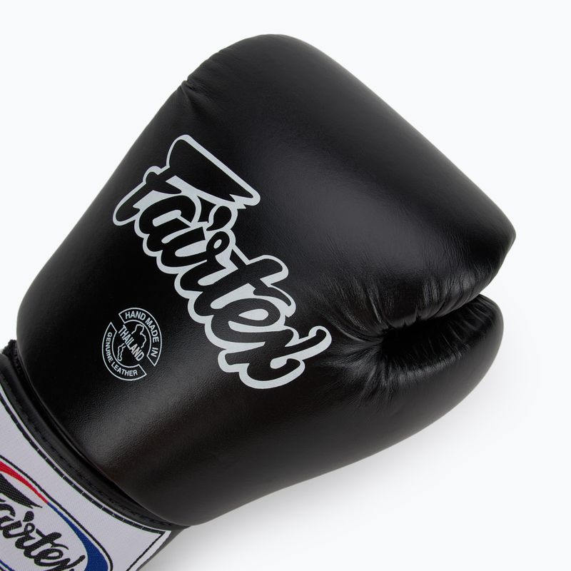 Fairtex Universal "Tight-Fit" Design black boxing gloves 5