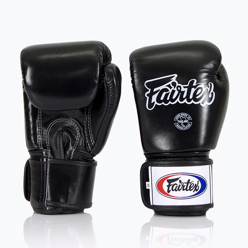 Fairtex Universal "Tight-Fit" Design black boxing gloves