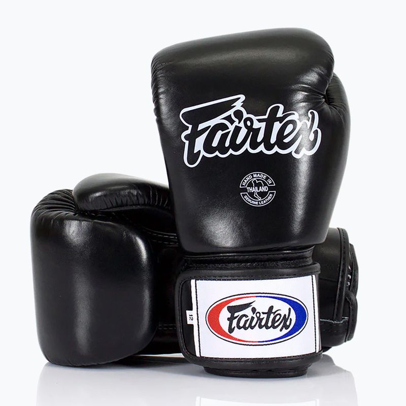 Fairtex Universal "Tight-Fit" Design black boxing gloves 2