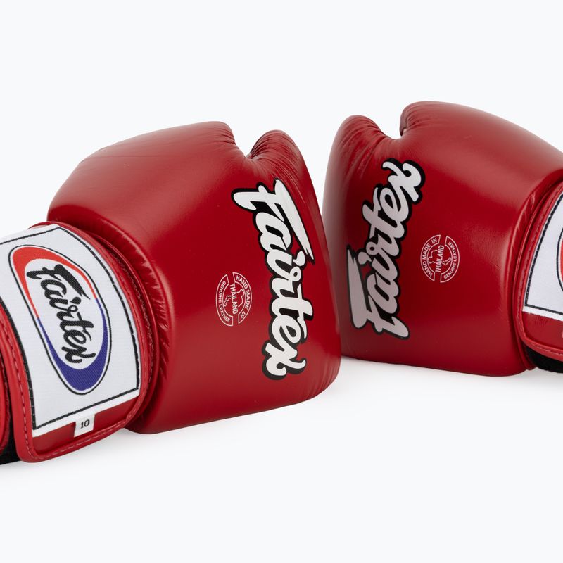 Fairtex Universal "Tight-Fit" Design red boxing gloves 7