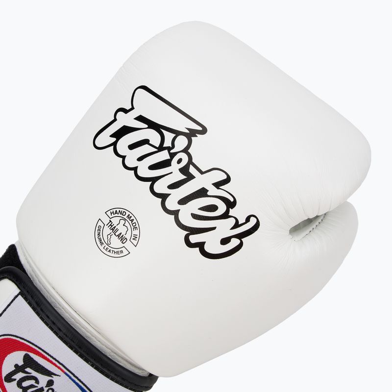 Fairtex Universal "Tight-Fit" Design white boxing gloves 5