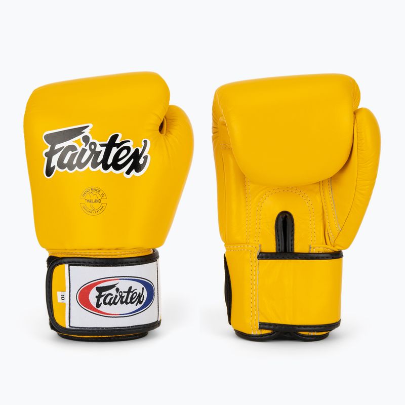 Fairtex Universal "Tight-Fit" Design yellow boxing gloves
