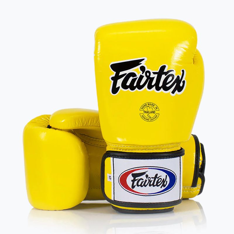 Fairtex Universal "Tight-Fit" Design yellow boxing gloves 2