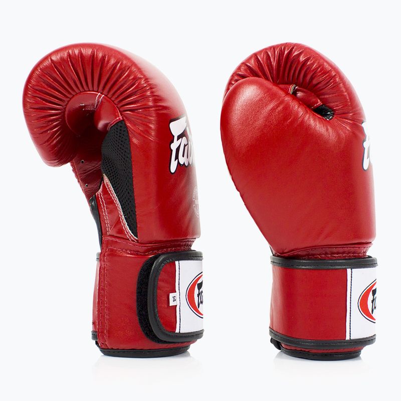 Fairtex Universal Breathable red boxing gloves 3
