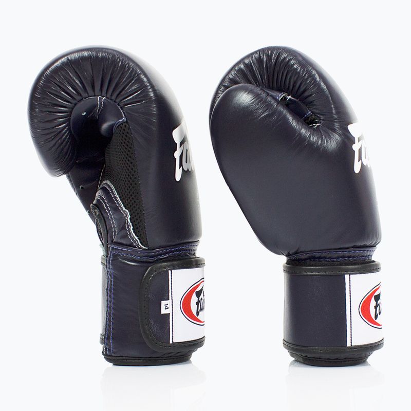 Fairtex Universal Breathable blue boxing gloves 3