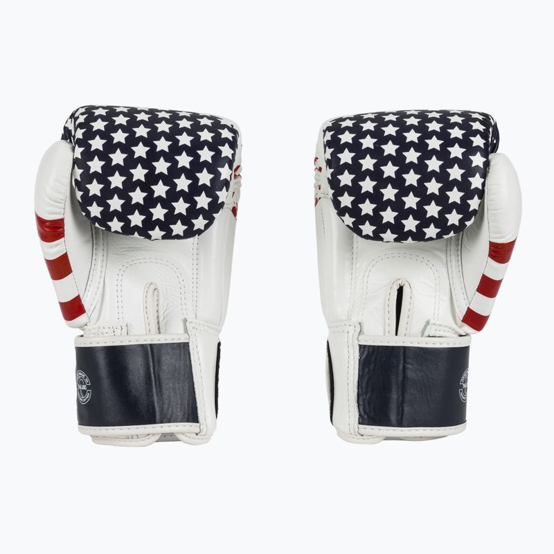 Fairtex Universal "Tight-Fit" Design USA white boxing gloves 3