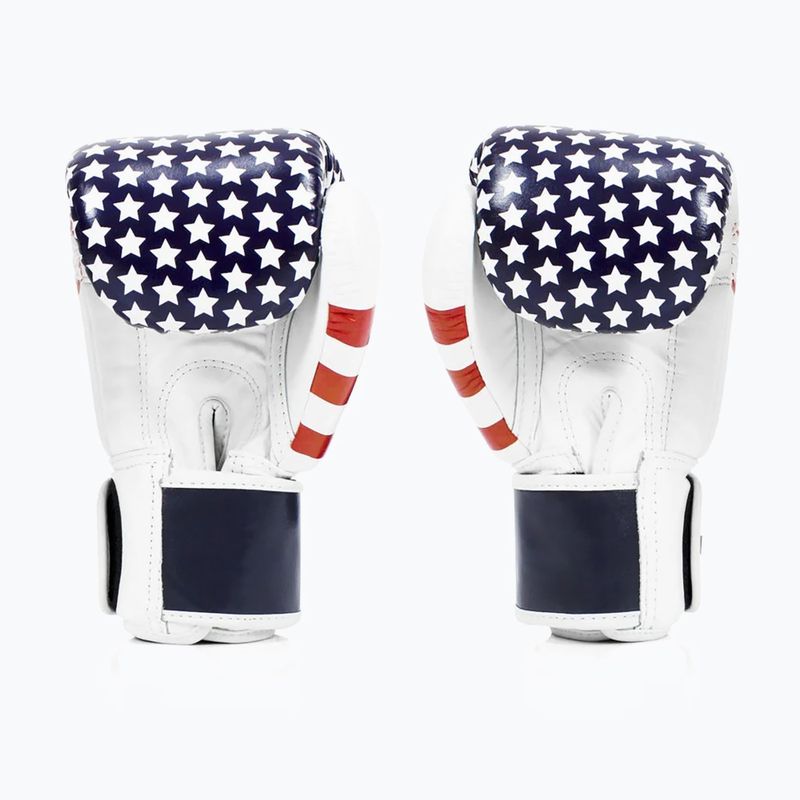 Fairtex Universal "Tight-Fit" Design USA white boxing gloves 2