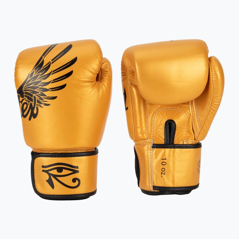 Fairtex Universal "Tight-Fit" Design Falcon gold boxing gloves