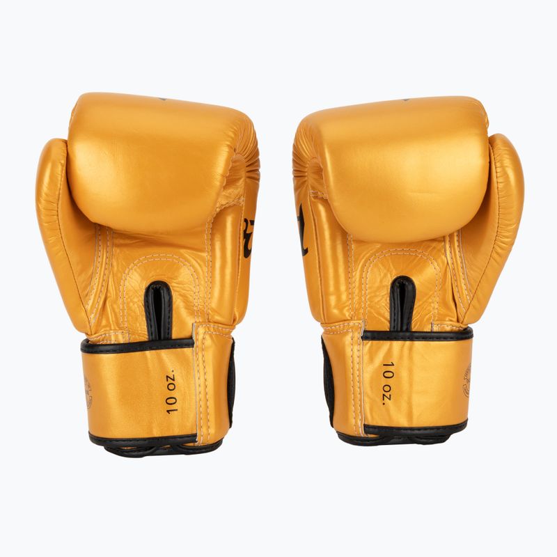 Fairtex Universal "Tight-Fit" Design Falcon gold boxing gloves 3