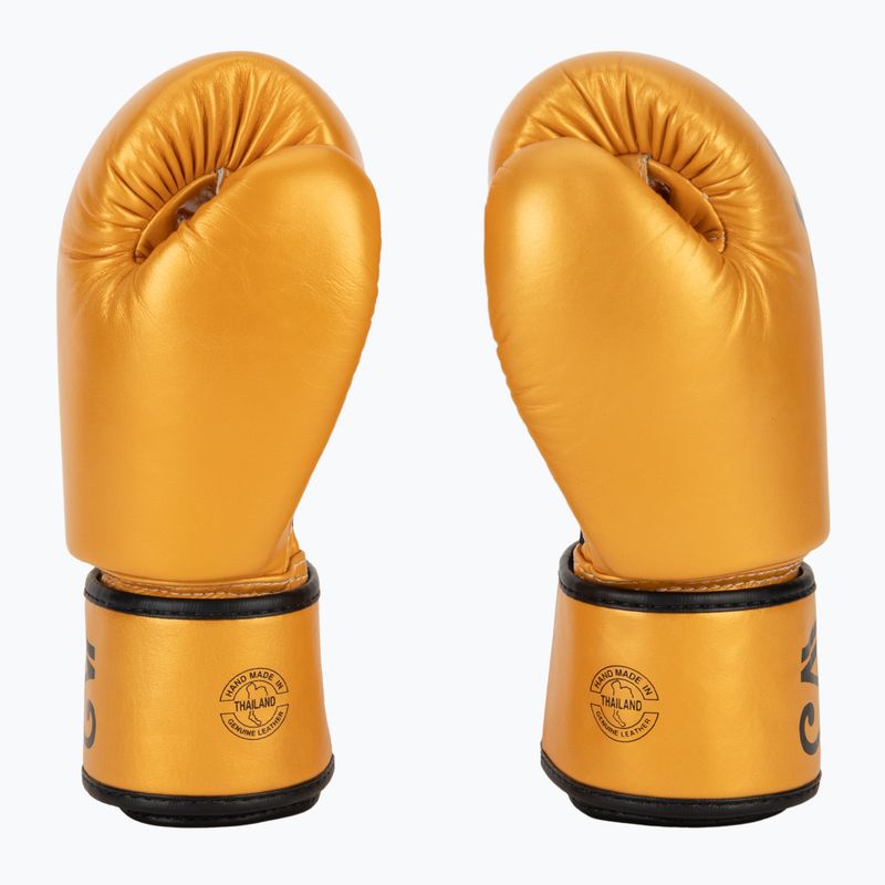 Fairtex Universal "Tight-Fit" Design Falcon gold boxing gloves 4