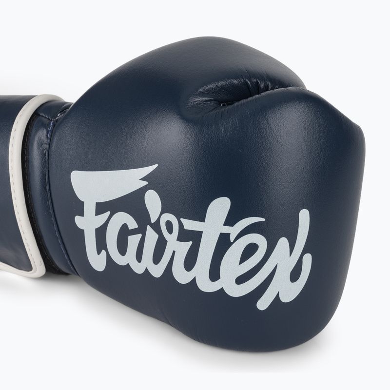 Fairtex Microfiber blue boxing gloves 5