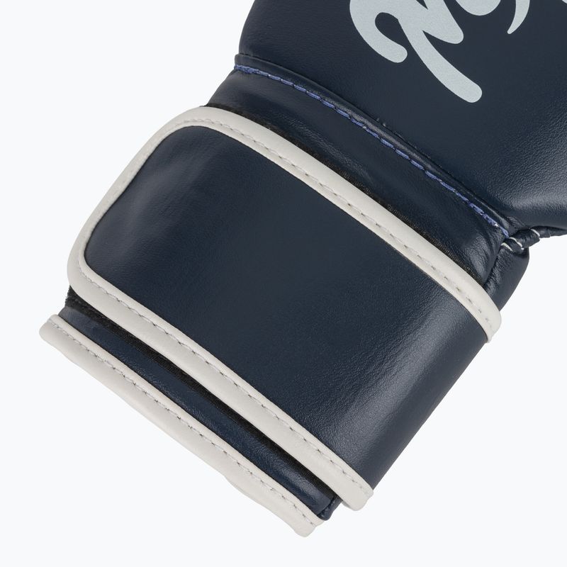 Fairtex Microfiber blue boxing gloves 6