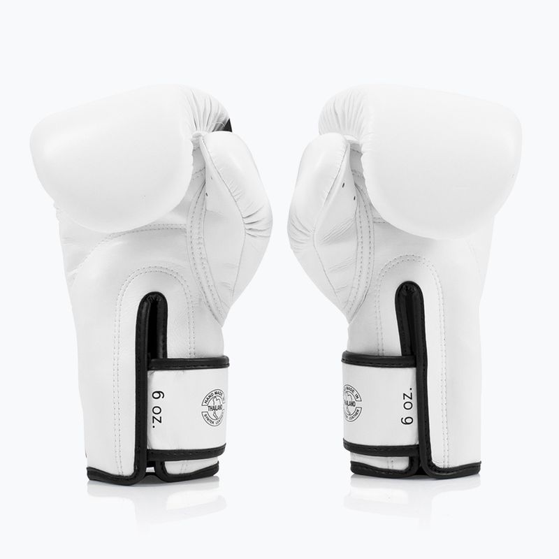 Fairtex Microfiber white boxing gloves 2