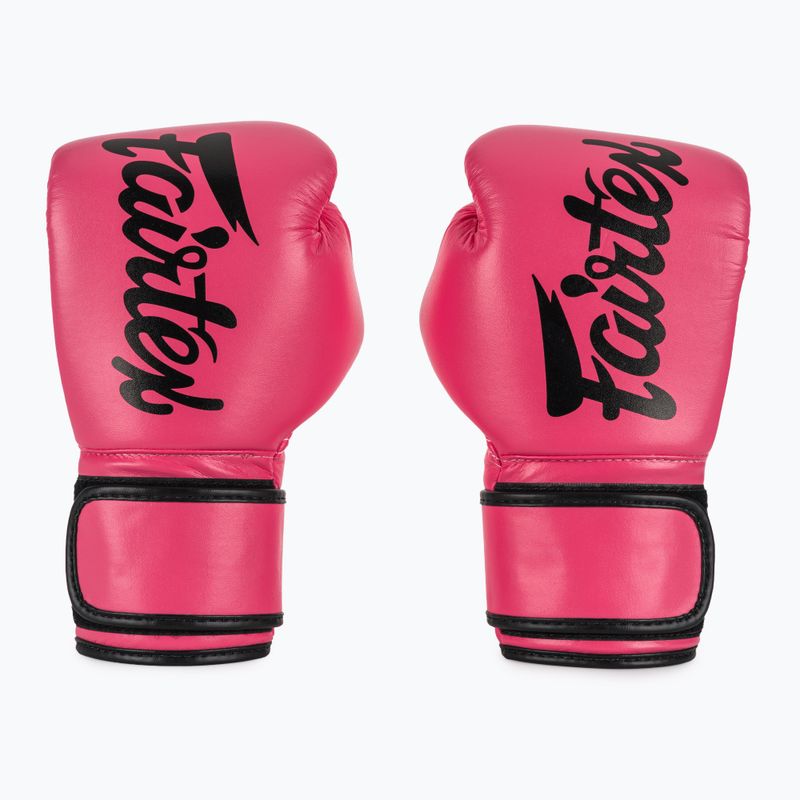 Fairtex Microfiber pink/black barefoot gloves 2