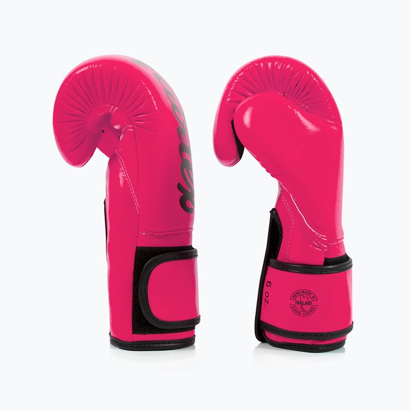 Fairtex Microfiber pink/black barefoot gloves 3