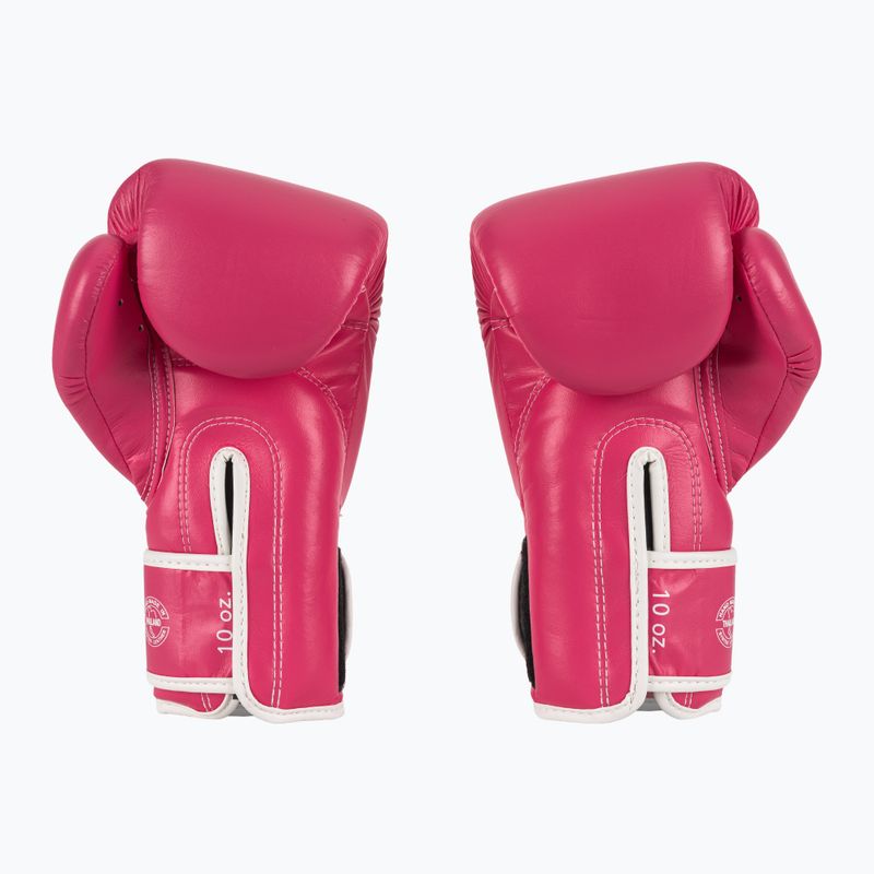 Fairtex Microfiber pink/white bosker's gloves 3