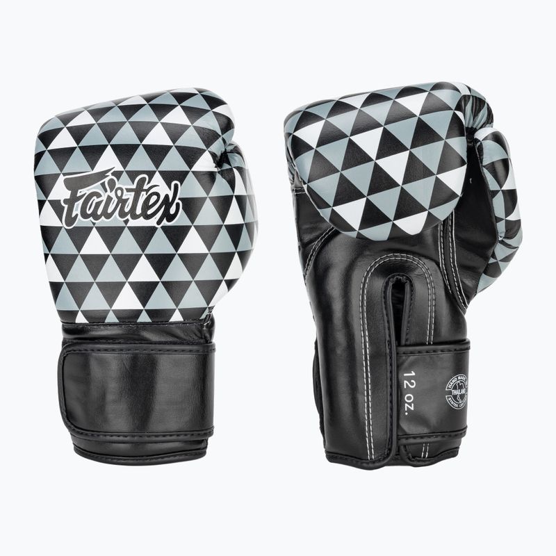 Fairtex Microfiber Art Prism black boxing gloves