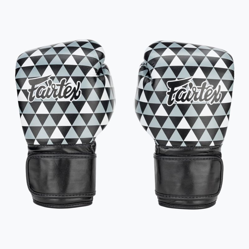 Fairtex Microfiber Art Prism black boxing gloves 2