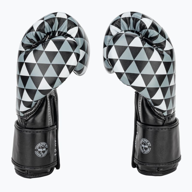 Fairtex Microfiber Art Prism black boxing gloves 4
