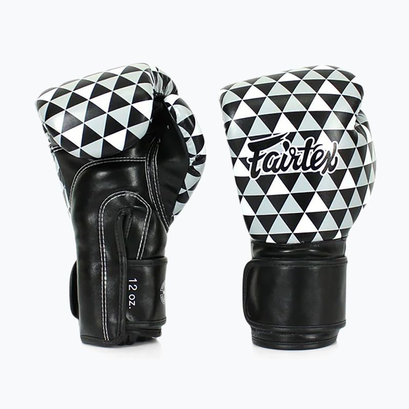 Fairtex Microfiber Art Prism black boxing gloves