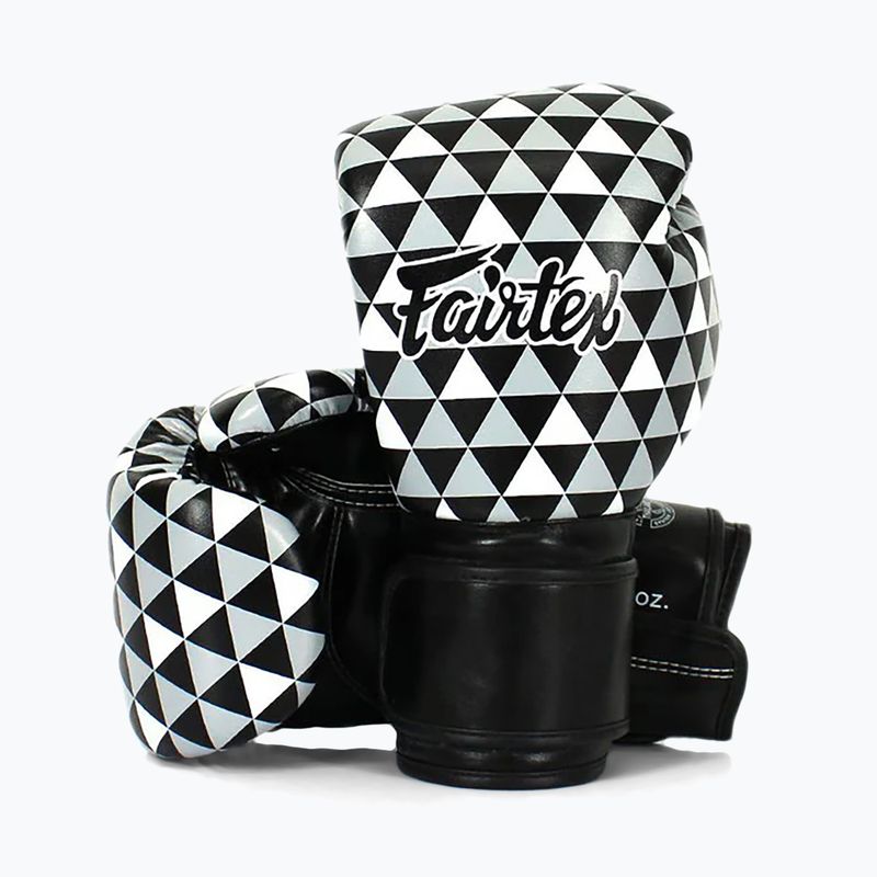 Fairtex Microfiber Art Prism black boxing gloves 2