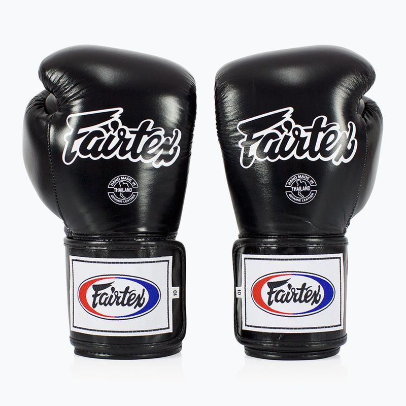 Fairtex Super Sparring Boxing Gloves - Locked Thumb black